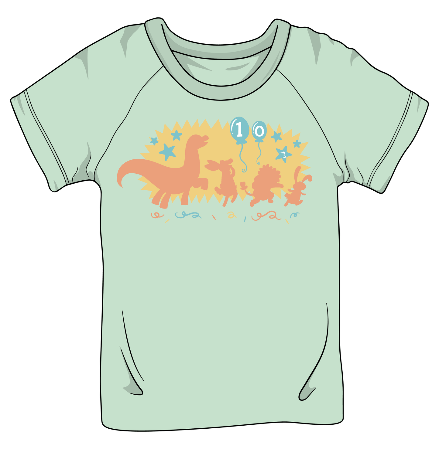 Camiseta del décimo aniversario de ABU